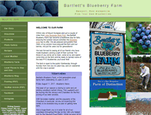 Tablet Screenshot of bartlettsblueberryfarm.com